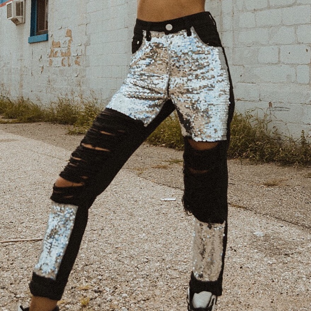 Black denim